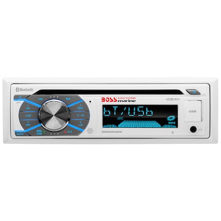 Boss Audio MR508UABW Single-DIN CD/USB/SD/MP3/WMA/AM/FM Receiver w/Bluetooth MR508UABW